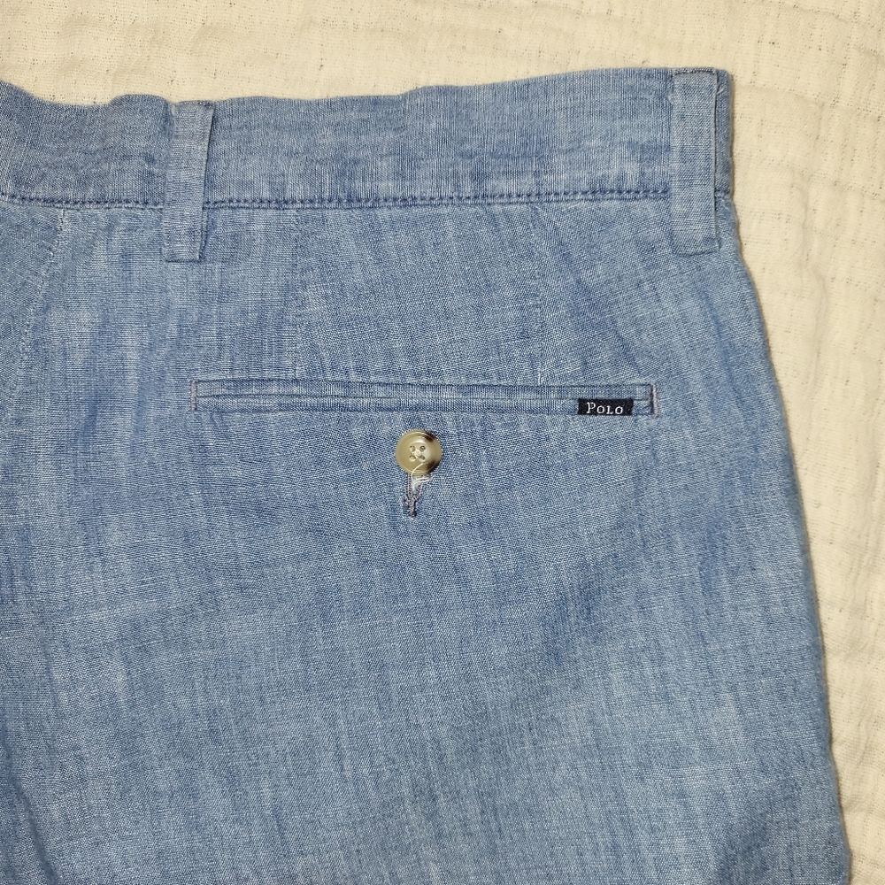 Polo by Ralph Lauren Chambray Shorts, 31 - Picture 2 of 6